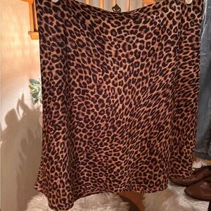 LOFT Leopard Print Mini Skirt